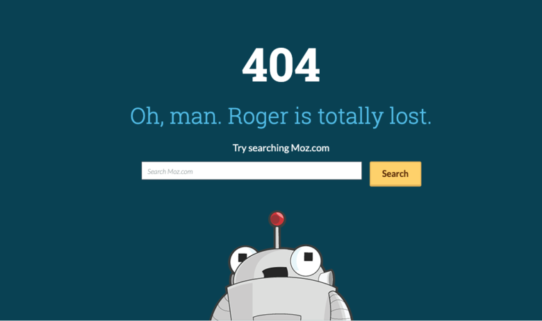Moz's 404 page.